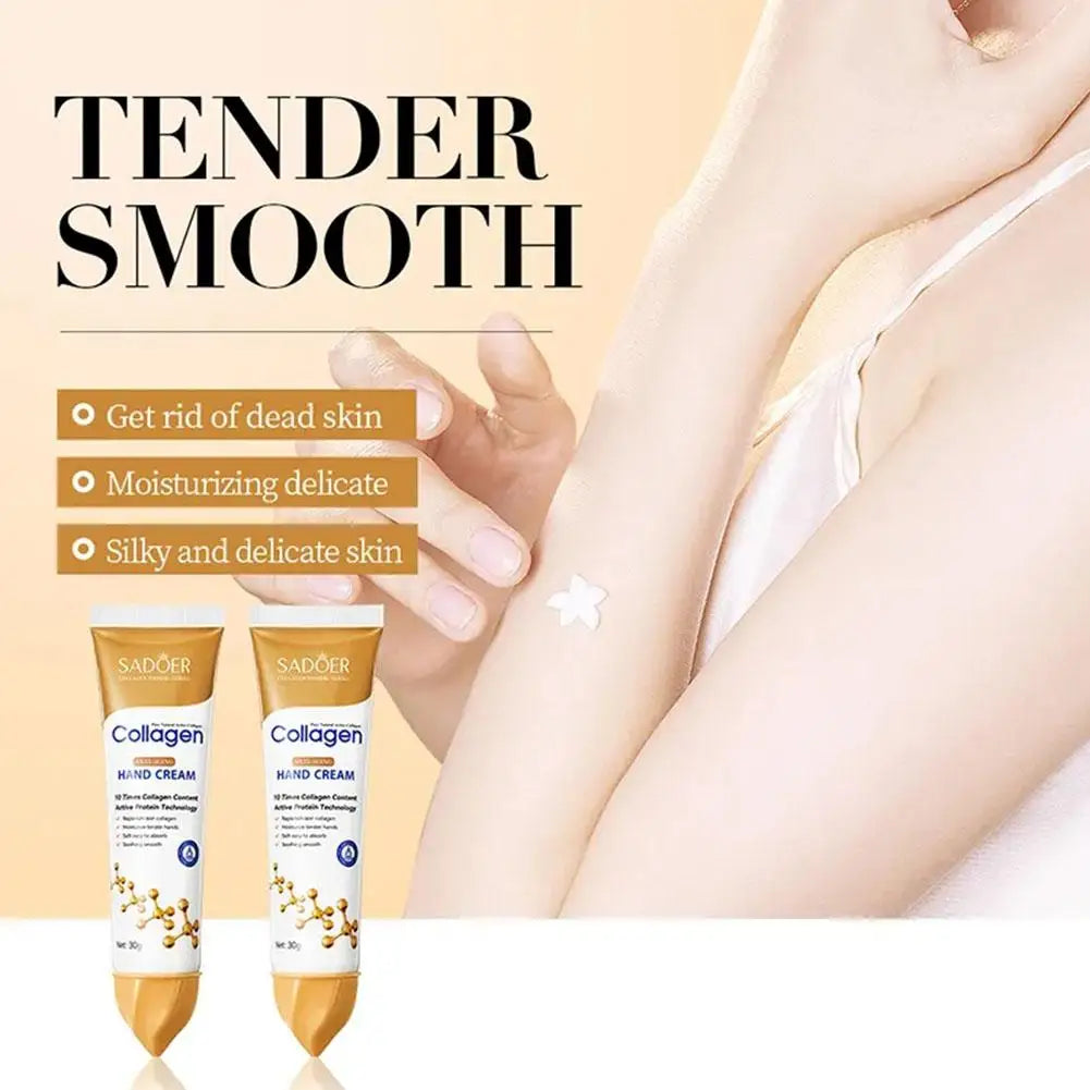Collagen Hand Cream Skin Soften Nourish Moisturizing Korean Skin Care Cracked Repair Hand Skin Care Products