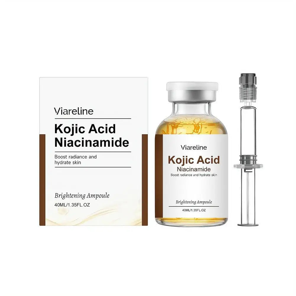 40ml Kojic Acid Nicotinamide Facial Care Essence Ampoule Serum Collagen Deeply Moisturizing Essence Brightens and Evens Skin