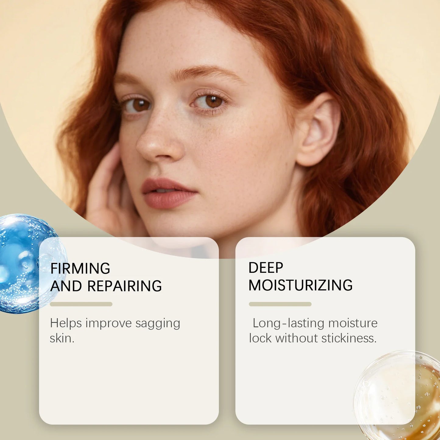 Hyaluronic Acid Moisturizing Facial Serum Hydrating Glow Boosting Face Care Essence for Dry Skin Nourishing Brighten Skincare