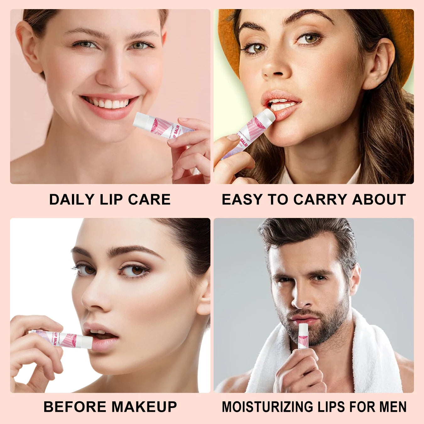 Lipstick set 10pcs, naturally finished, moisturizing lip care, lasting luster, suitable for all skin types, holiday gifts