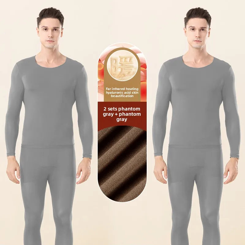 Hyaluronic Acid Skin Care Clothing Men's Invisible Ultra-Thin Spring & Fall Far Infrared Heating Skin Care Clothing Bottoming