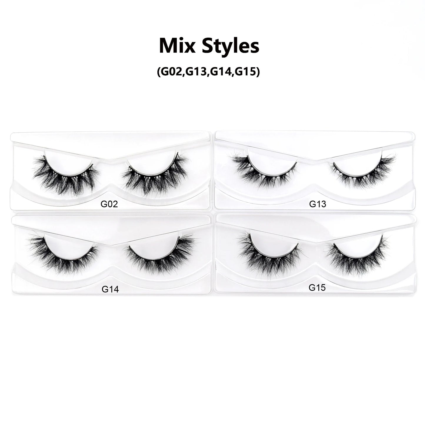 Visofree 30/40/100 Pairs 3D Mink Lashes With Tray No Box Handmade Full Strip Lashes Mink False Eyelashes Makeup eyelashes cilios