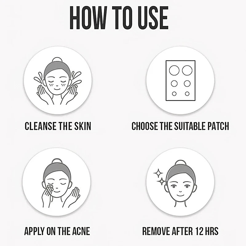 100PCS Bear-Shaped Pimple Patches | Cute Colorful Hydrocolloid Zit Stickers for Fast Healing