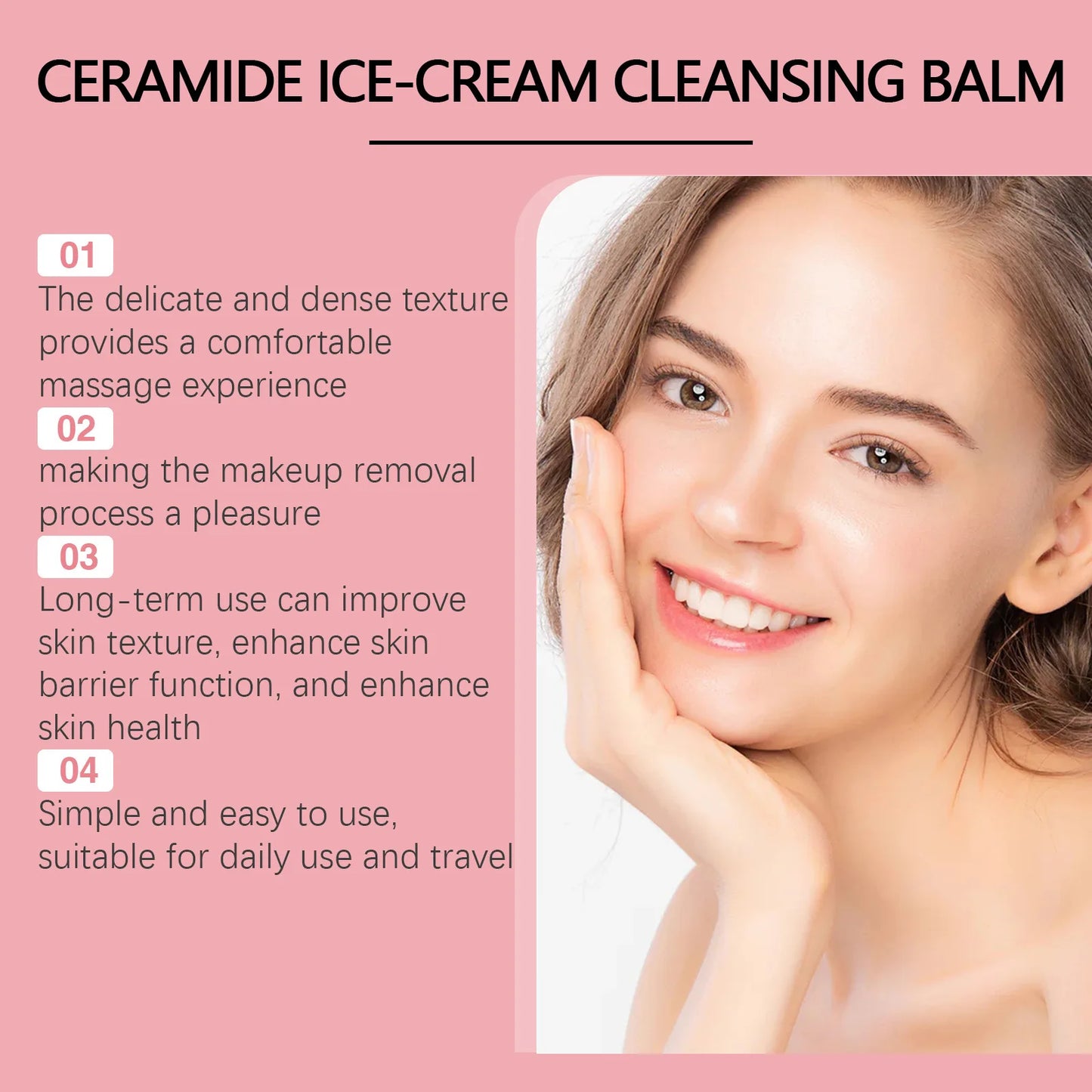 Makeup Remover Eyes Lips Makeup Removal Unirritating Deep Cleansing Skin Refreshing Moisturize Mild Gentle Makeup Cleaning Cream