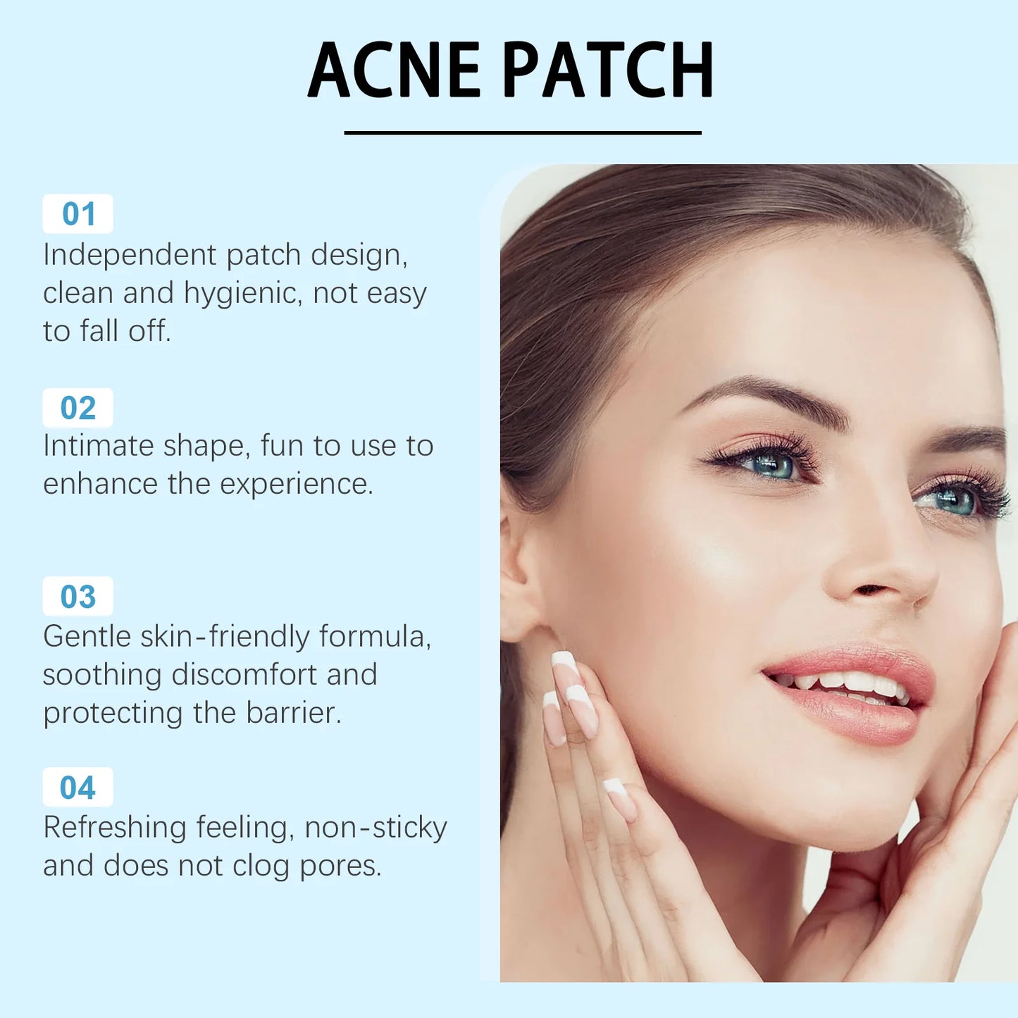 Salicylic Acid Acne Patch Cover Pimple Blemish Absorb Grease Nourish Smooth Facial Skin Waterproof Breathable Anti Acne Stickers