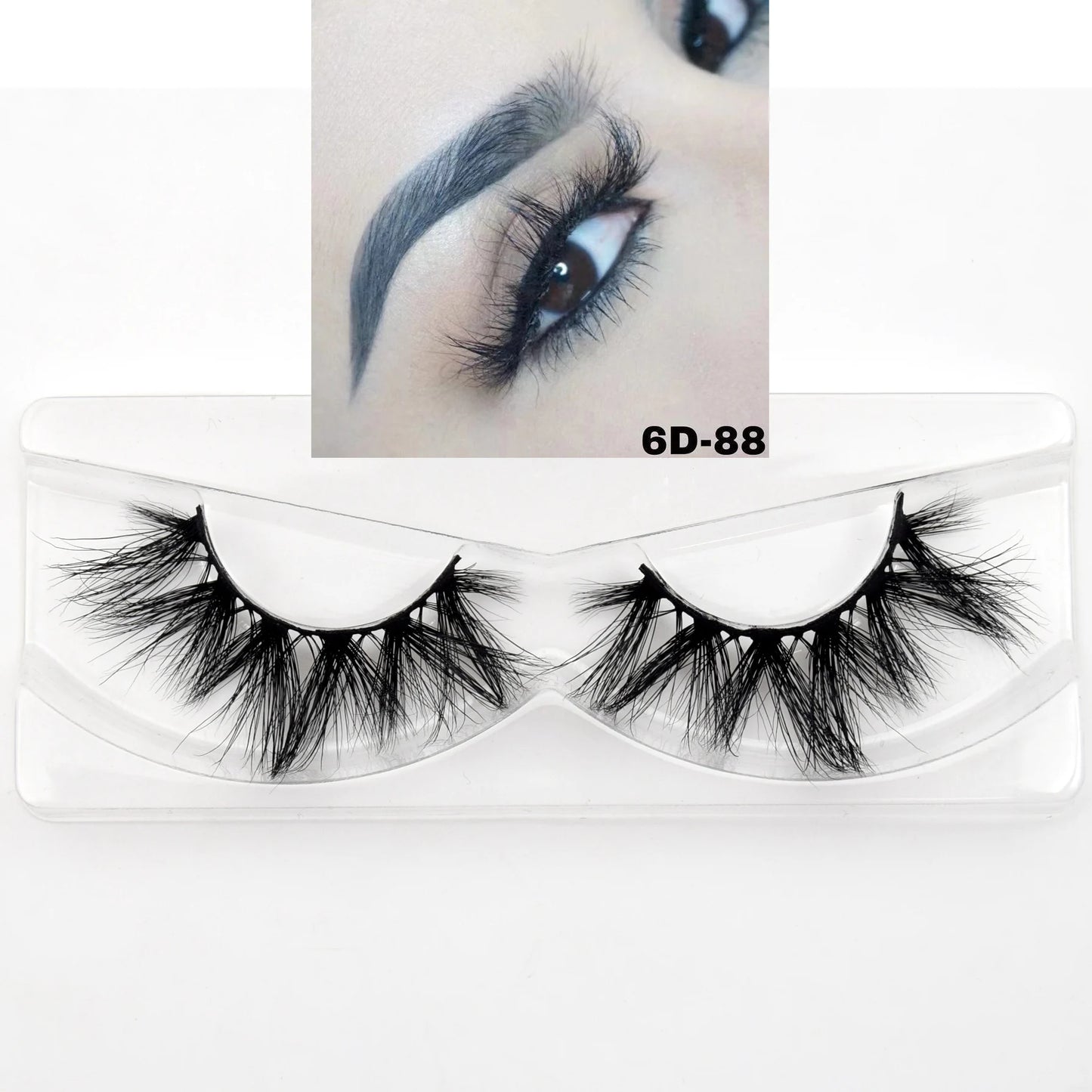 Visofree 30/40/100 Pairs 3D Mink Lashes With Tray No Box Handmade Full Strip Lashes Mink False Eyelashes Makeup eyelashes cilios