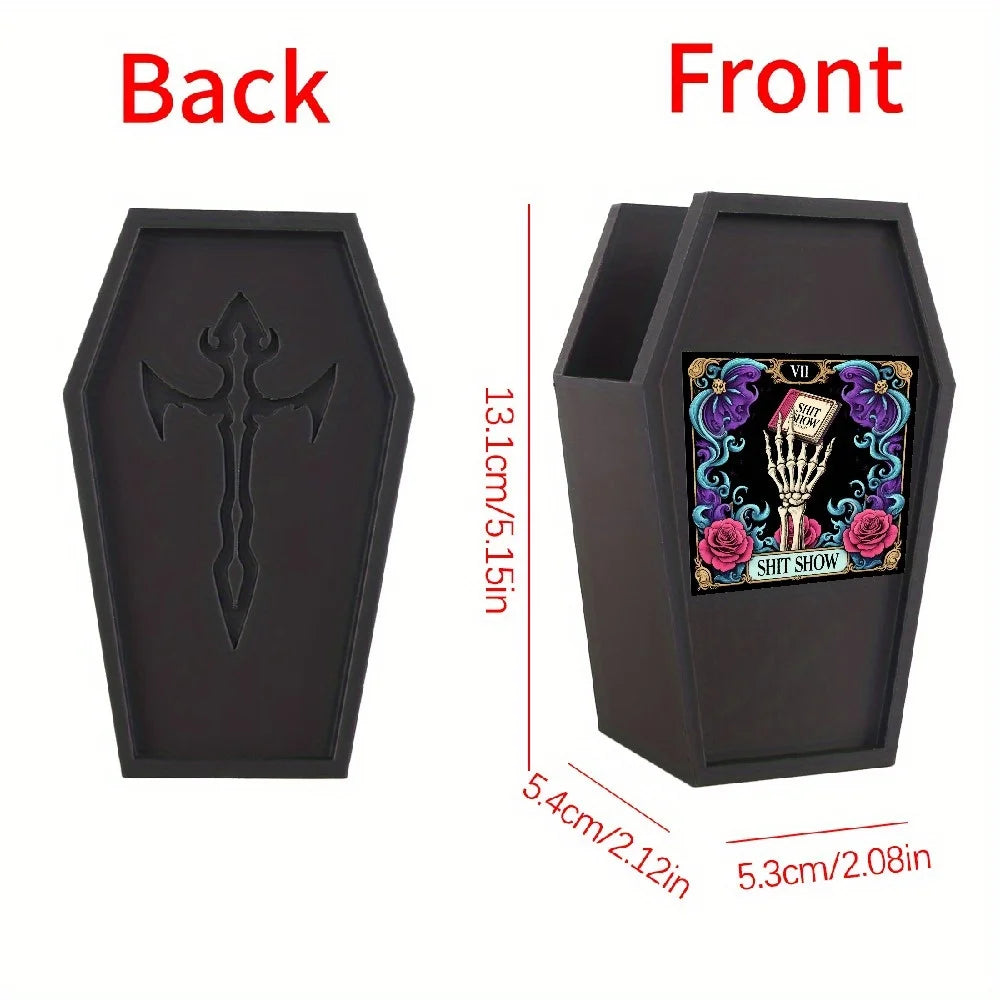 Halloween Grave Cartoon Makeup Brush and Pen Organizer