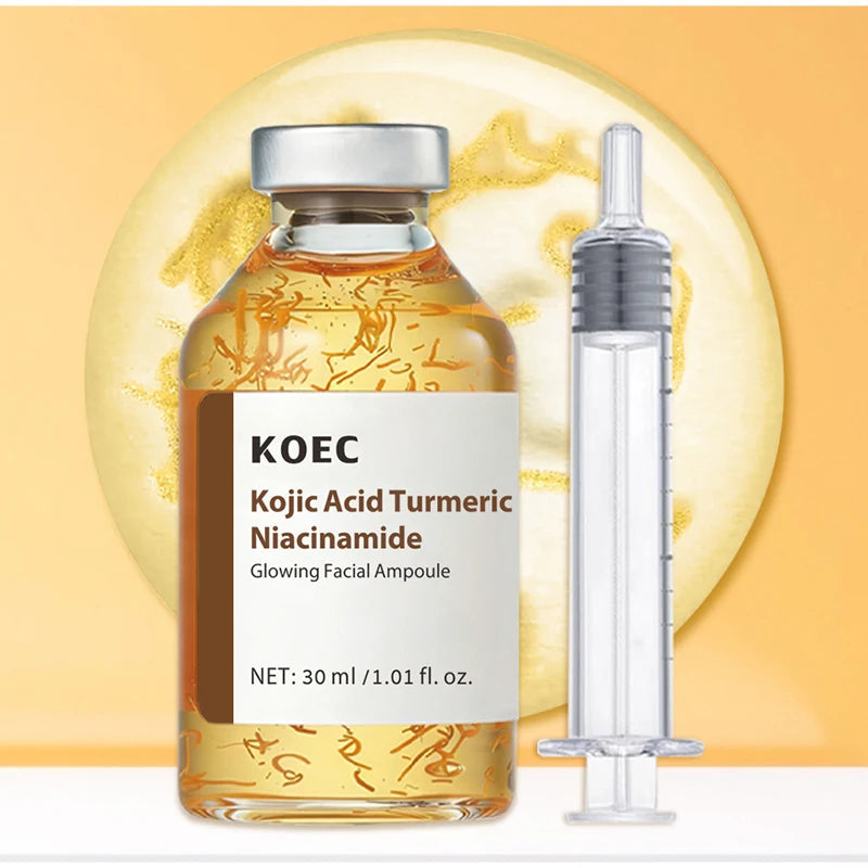 Kojic Acid Turmeric Facial Ampoule Serum With Niacinamide Deep Moisturizing Nourishing Essence 30ml