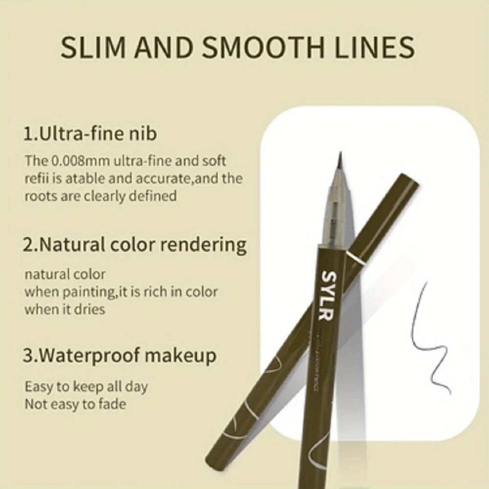 Ultra Fine Waterproof Eyebrow Pen | 0.008mm Precision