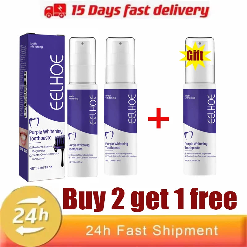 Teeth Whitening Toothpaste Serum Remove Plaque Stains Oral Hygiene Cleaning Dental Bleaching Tools Fresh Breath Tooth Care