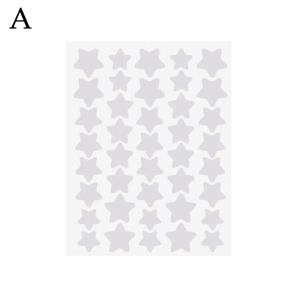 40pcs Pimple Patches Colorful Star-Shaped PE Pimple Patches For Ance Cute And Invisible Pimple Cover Stickers for Pimple Removal