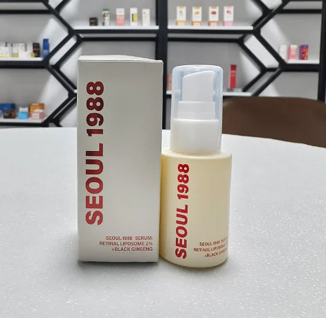 Korean Skin Care Seoul 1988 Vitamin C Wrinkle Care 4% Retinol Ginseng Serum Firm Fine Lines Eye Cream  Moisturizing Brighten Set