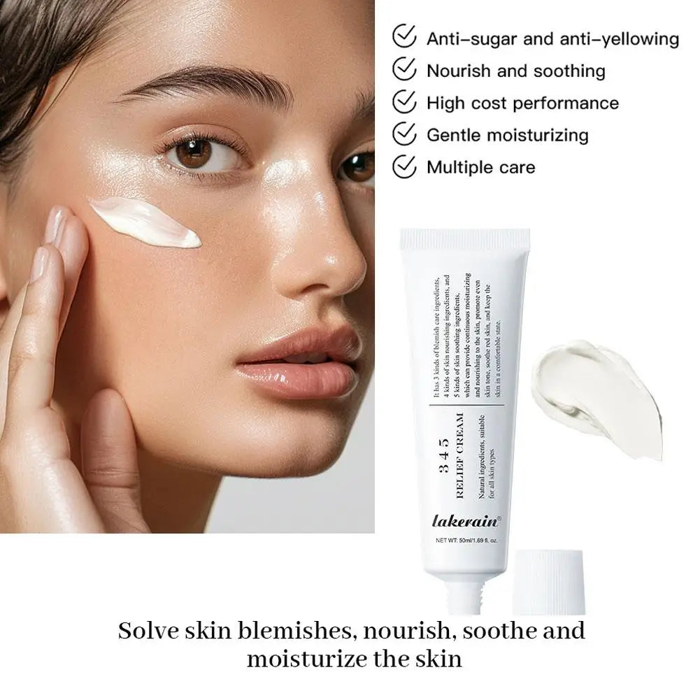 Korean Blemish Relief Face Cream Anti-Aging Moisturizer Soothing,Nourishes Repairs Korean Cosmetics for Sensitive Skin Care