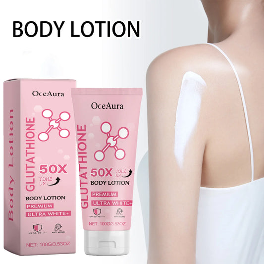 Glutathione Body Lotion Brightening Hydrating Revitalize Even Skin Tone Improve Skin Dry Rough Dullness Moisturizing Body Lotion