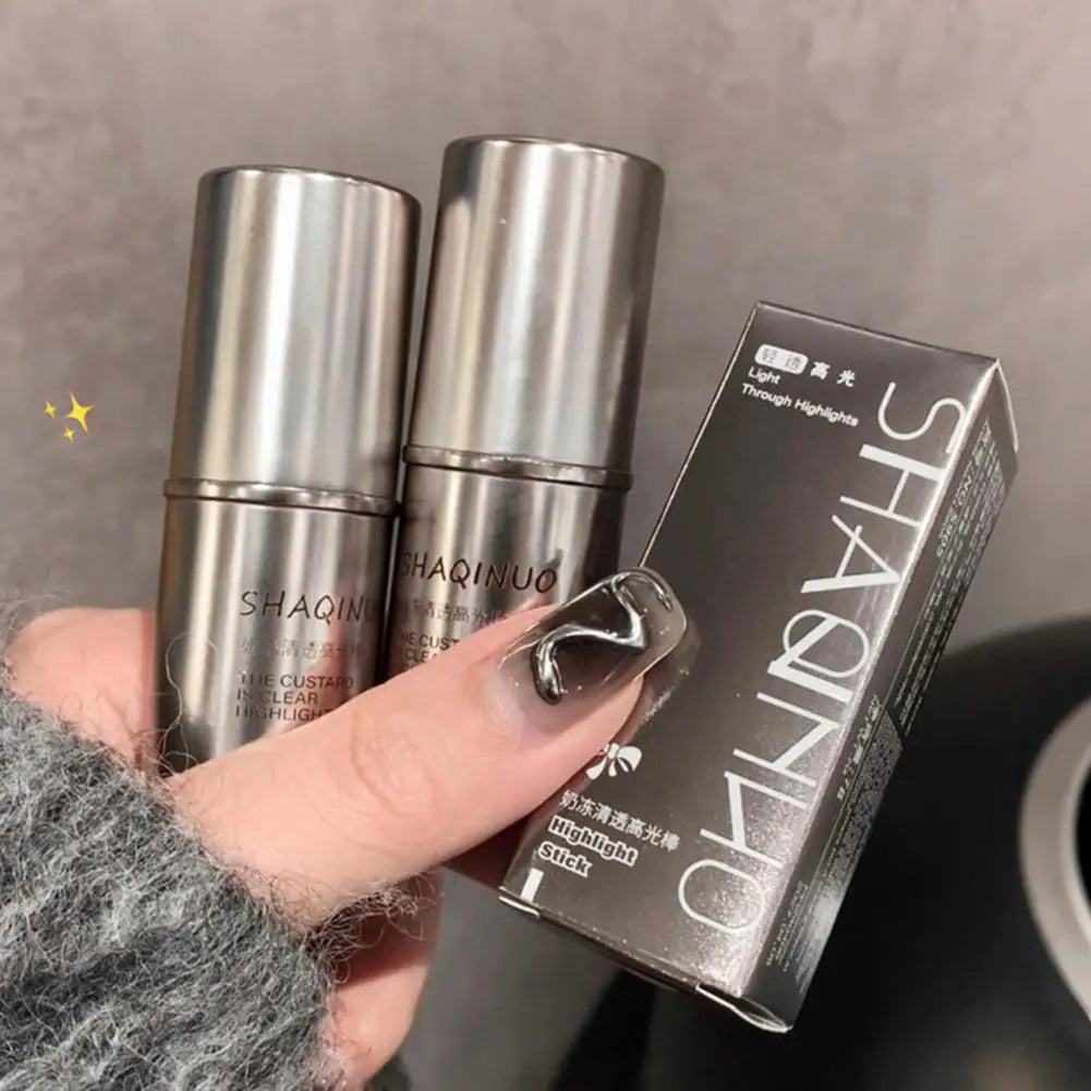 Wet And Shiny Highlighter Stick Brightening Eyes And Contouring Bar Pearlescent Natural Water Light Makeup
