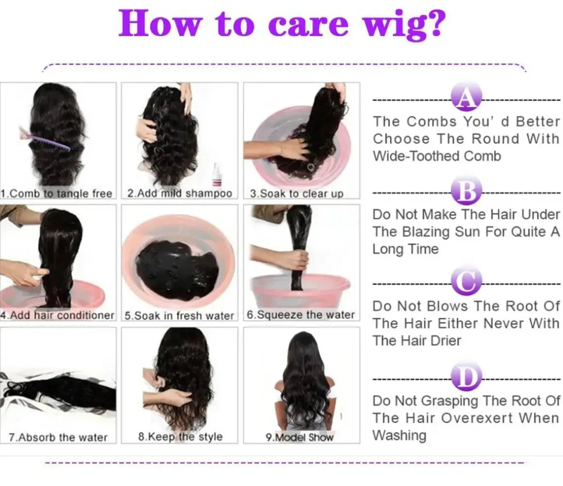 200% Deep Wave 13x6 Lace Frontal Wig Brazilian Curly Human Hair Wigs For Women Lace Front Human Hair Wig Pre Plucked 36 Inch