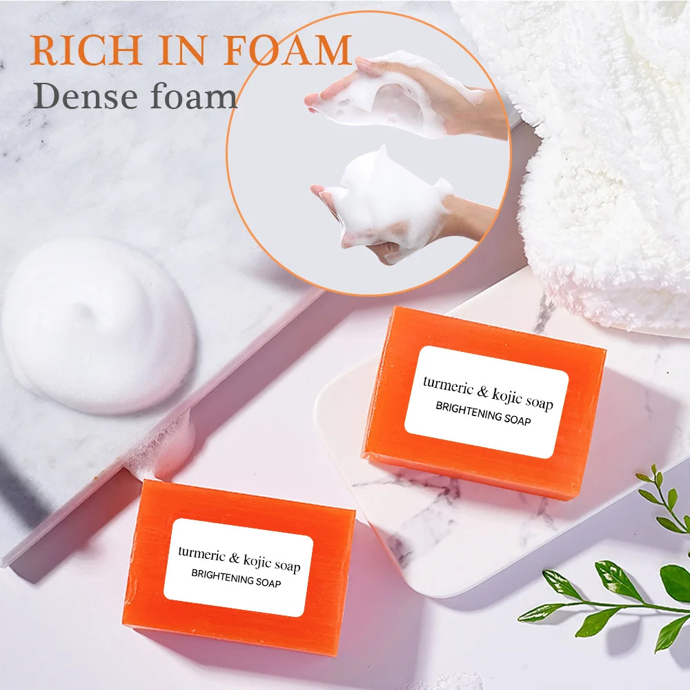 Kojic Acid Soap Is Known for Its Brightening and Anti Pigmentation Properties Which Gently Cleanse and Restore Skin Vitality
