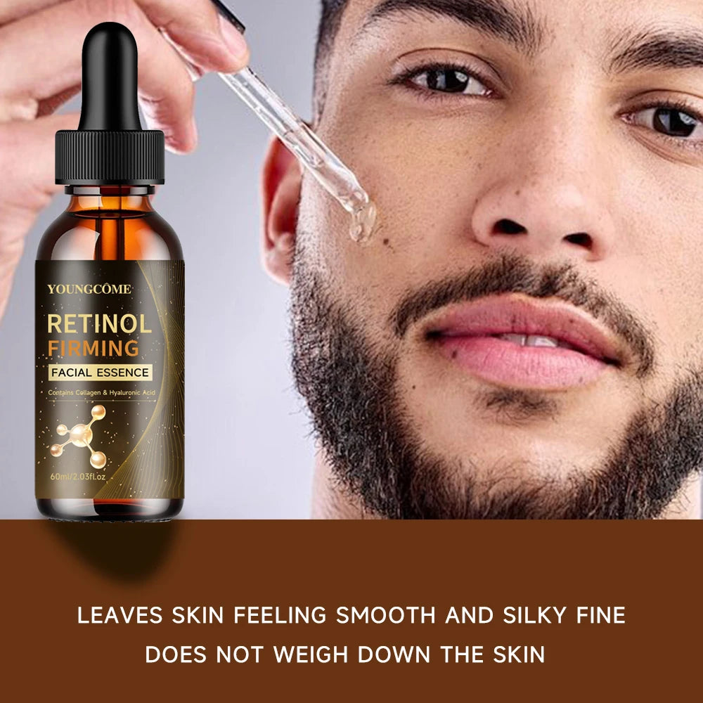 Retinol Anti-Wrinkle Serum Anti Aging  Lifting Firming Fade Fine Lines Moisturizing Skin Care Hyaluronic Acid Facial Serum Man