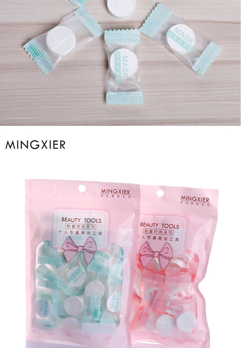 Compressed Mask Skin Care Desechable Nonwovens Paper Compressed Mask Skin Care Made Facial Mask Fabric Independent Packaging