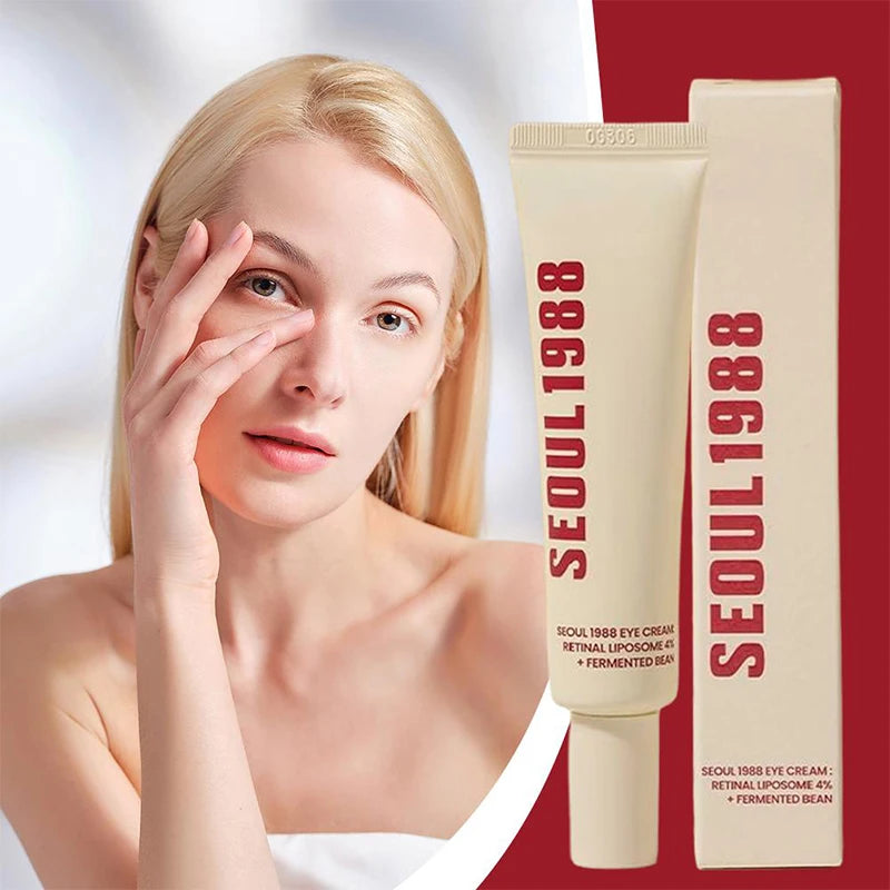 Korean Skin Care Seoul 1988 Vitamin C Wrinkle Care 4% Retinol Ginseng Serum Firm Fine Lines Eye Cream  Moisturizing Brighten Set