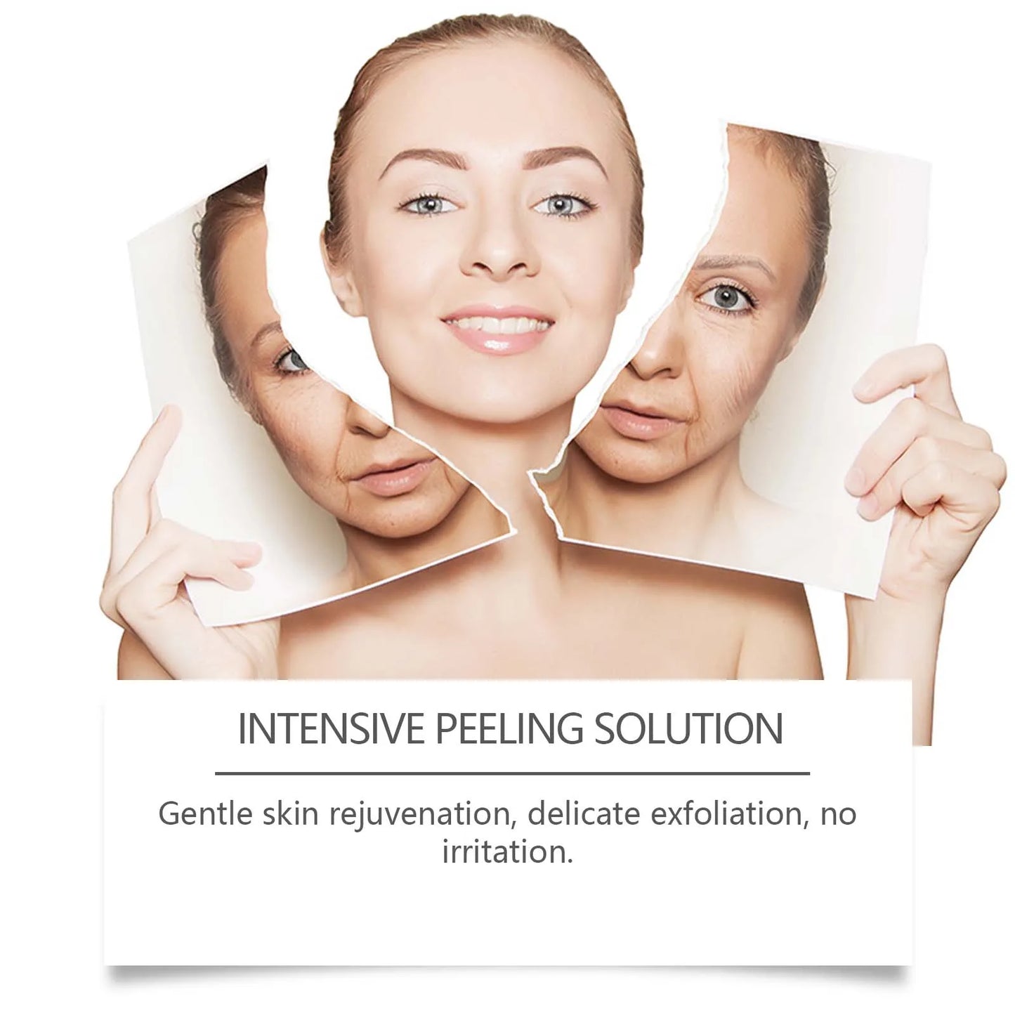 Peeling Face Serum Anti Acne Brightening Exfoliating Shrink Pores Salicylic Acid AHA Serum Reduces Blackheads Smoothing Facial