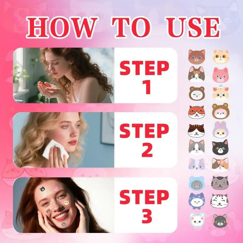 600pcs Cartoon Acne Patch Acne Concealer Treatment Removal Pimple Patch Breathable Ultra-thin Facial Acne Patches Skin Care