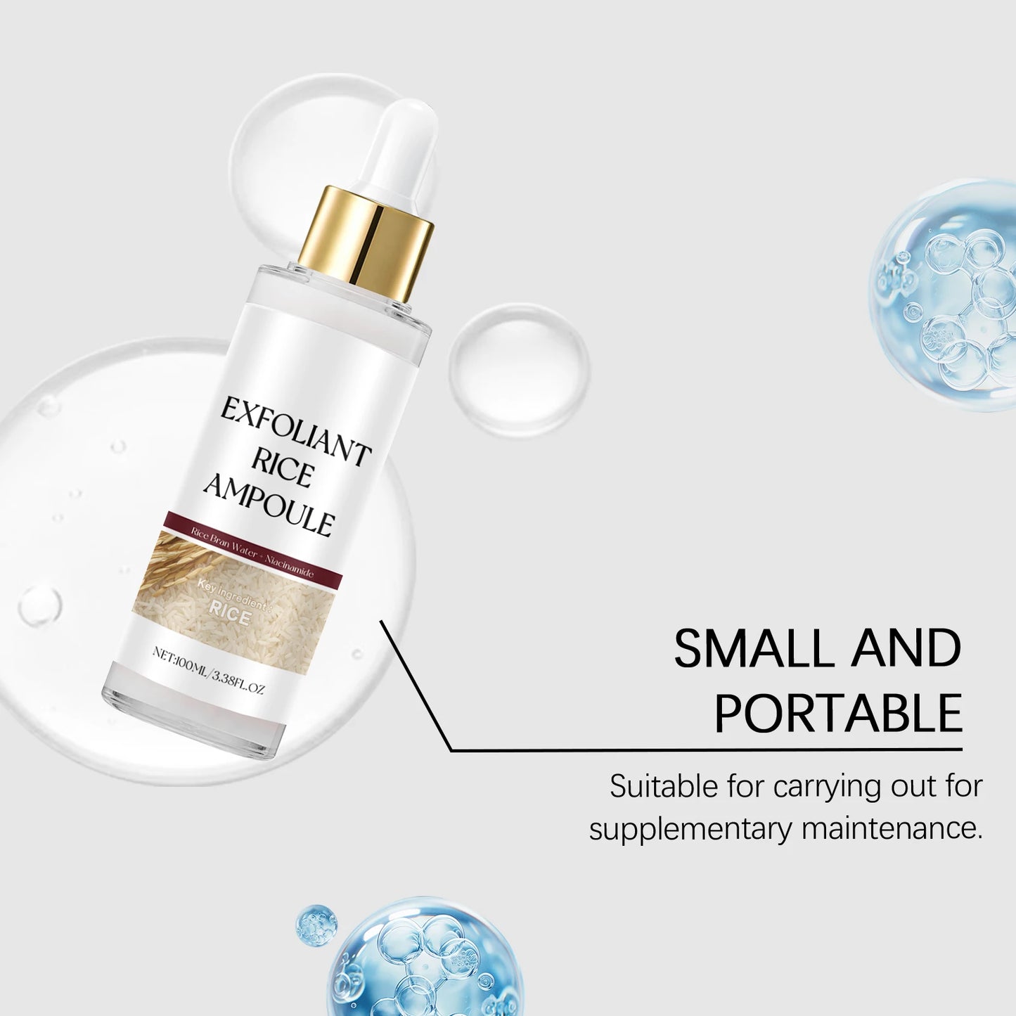 Korean Exfoliating Facial Serum Cleansing Pores Remove Dead Skin Purify Oil Control Smoothing Brightening Moisturizing Ampoule