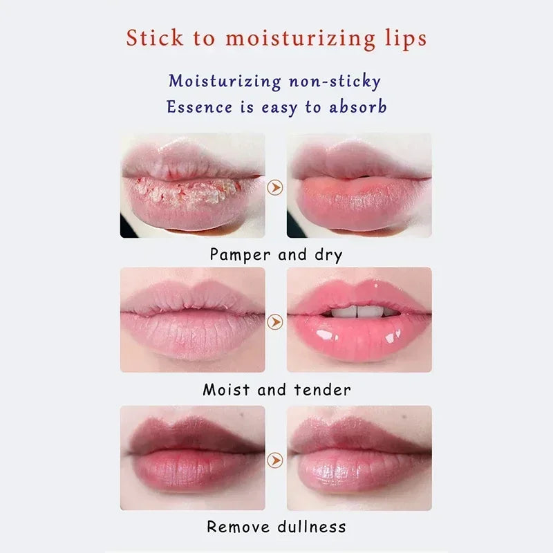 Remove Dark Lip Balm Lightening Melanin Mask Gloss Exfoliating Lip Pink Treatment Reduce Lip Lines Improve Dryness Moisturizing