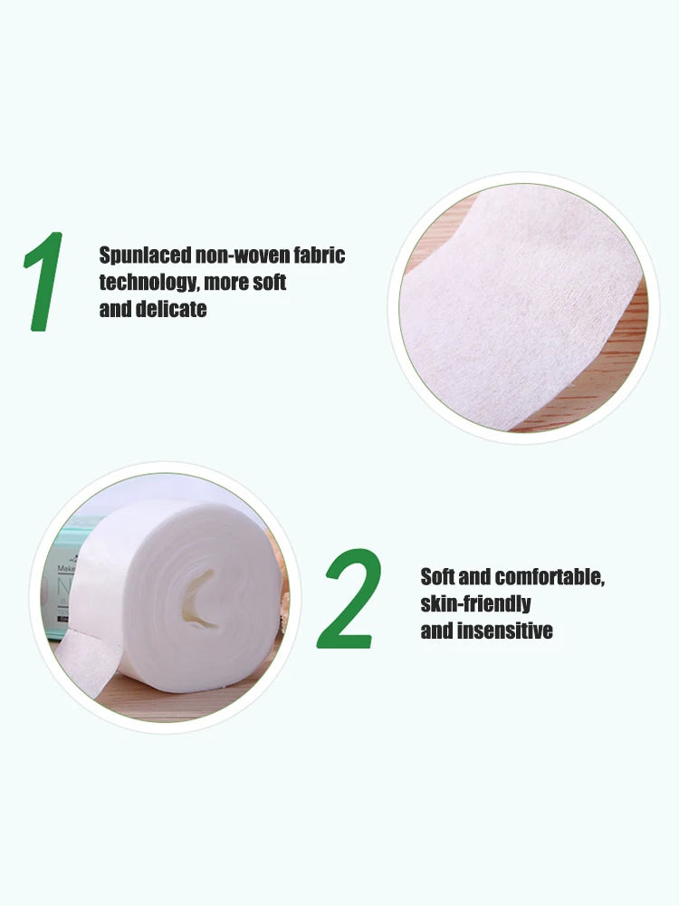 250 Disposable Face Towels – Cotton Soft Dry Wipes for Sensitive Skin & Makeup Removal