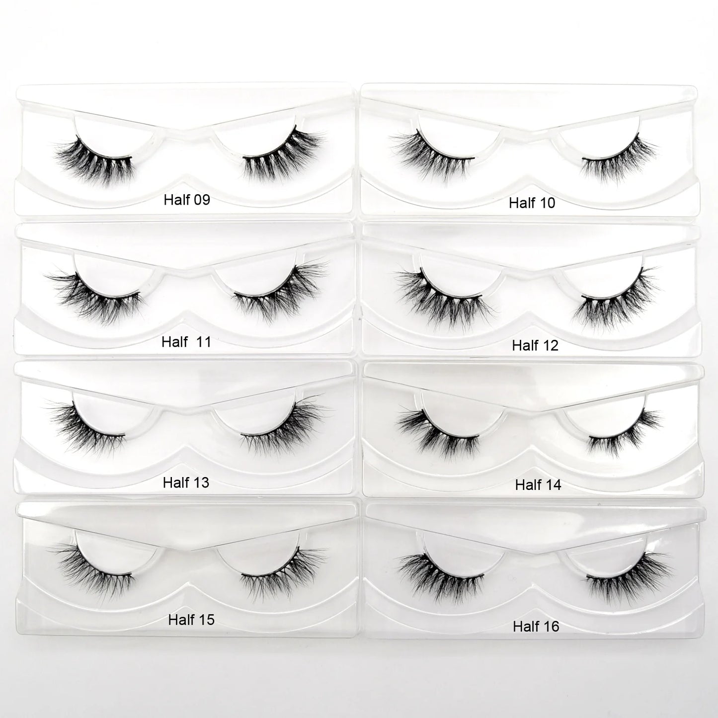 Visofree 30/40/100 Pairs 3D Mink Lashes With Tray No Box Handmade Full Strip Lashes Mink False Eyelashes Makeup eyelashes cilios