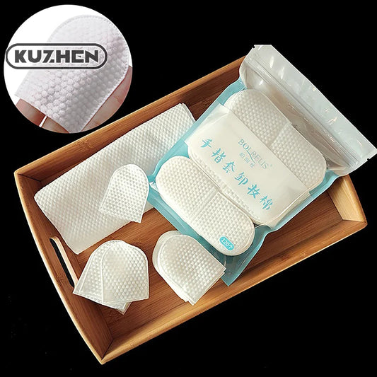 120pcs/Bag U-Shaped Pocket Cotton Pad Makeup Facial Cotton Pads Soft Cosmetic Pad For Face Make Up Removing Pad