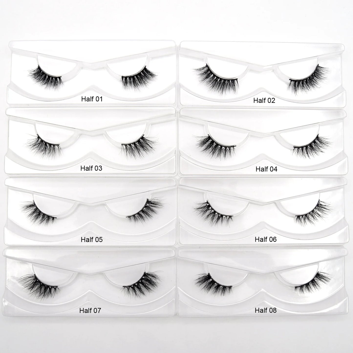 Visofree 30/40/100 Pairs 3D Mink Lashes With Tray No Box Handmade Full Strip Lashes Mink False Eyelashes Makeup eyelashes cilios