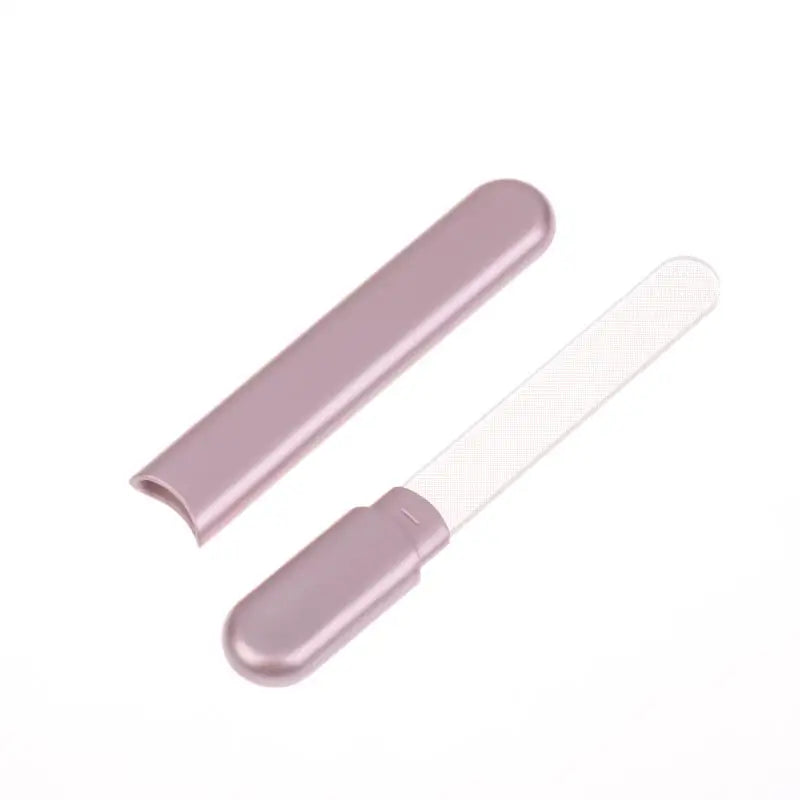 Glass Nail File With Case Crystal Diamond Salon Best Beauty Nail Buffer For Natural And Acrylic Nail