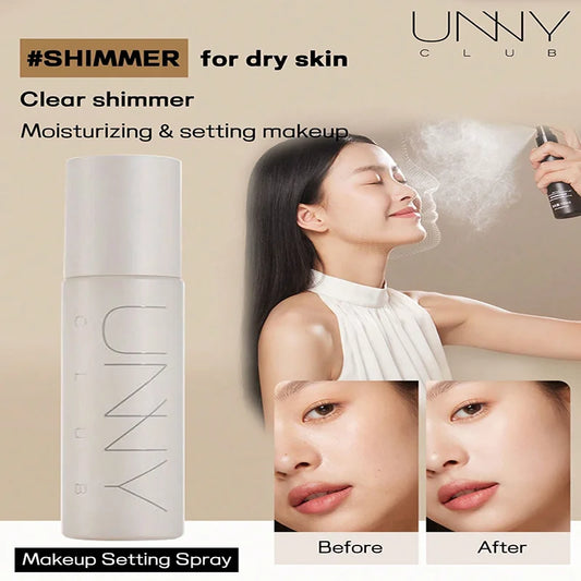 100ml Long-Lasting Makeup Setting Spray, Matte and Shimmer Finish, Oil Free, Non-Drying Formula, Waterproof and sweatproof