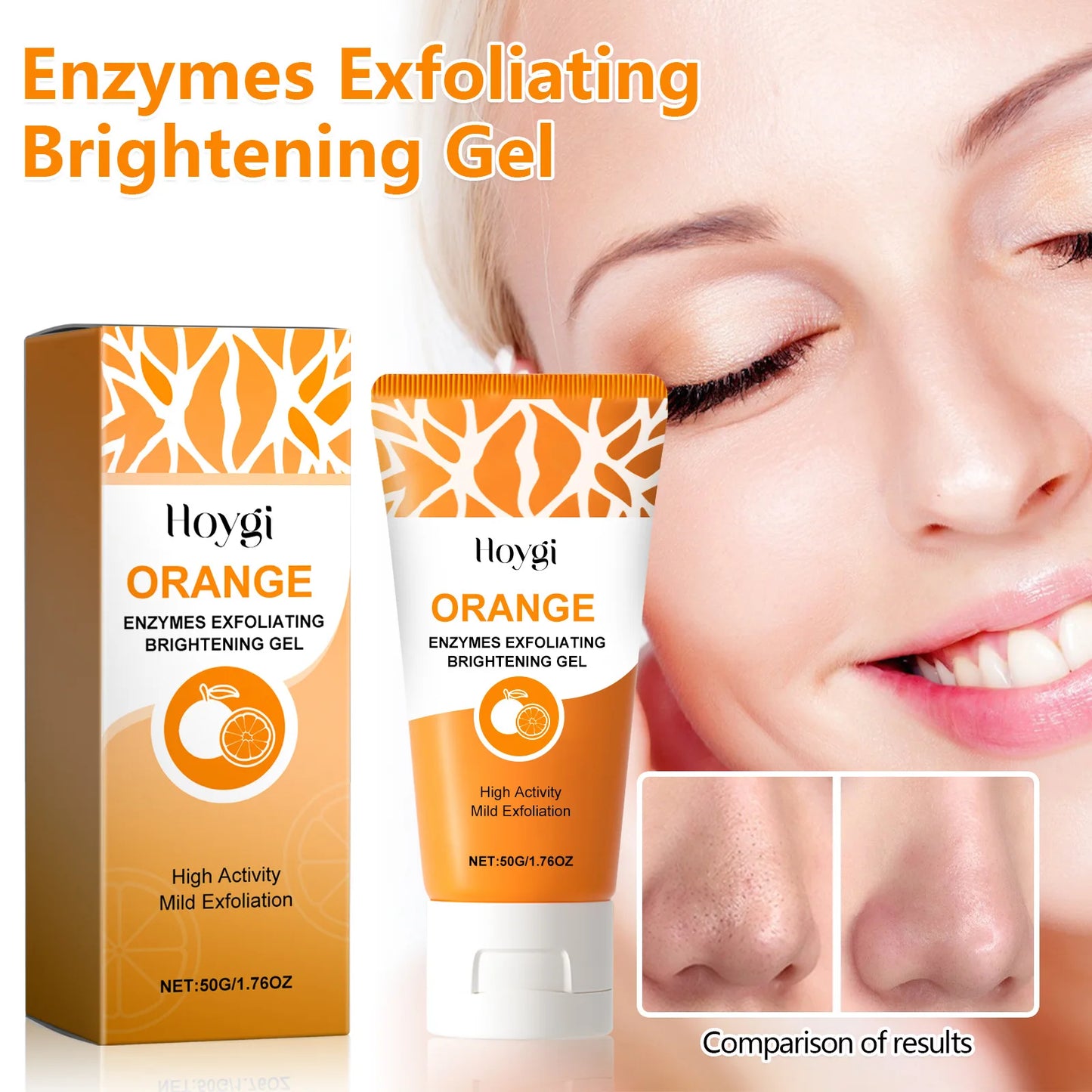 Exfoliating Peeling Gel Large Pore Tightening Blackhead Dirt Removal Moisturizing Oil Control Nose Acne Cleansing Face Scrub Gel