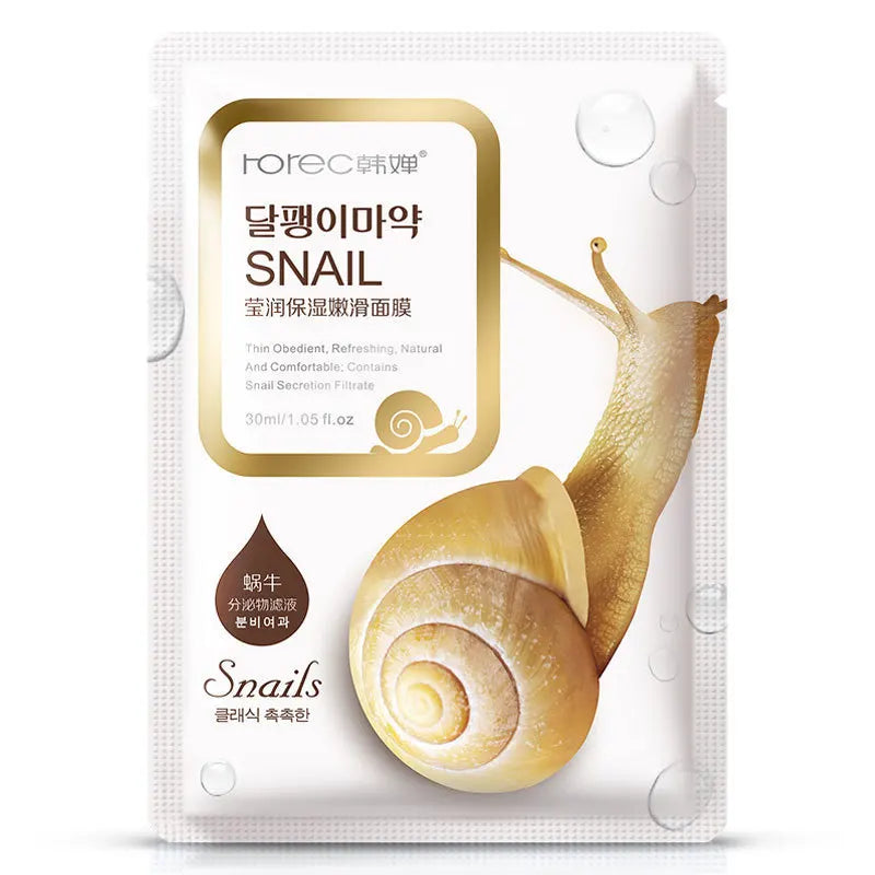 20pcs Snail Moisturizing Face Mask Anti-aging Wrinkles Whitening Facial Masks Sheet Mask Skin Care Korean Skin Care