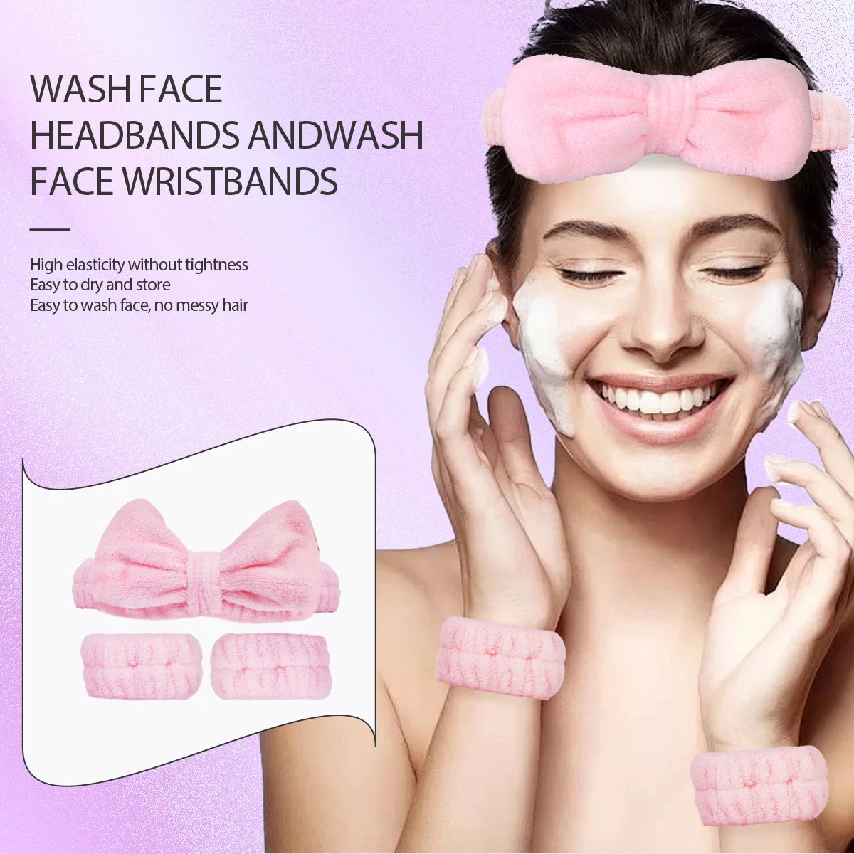 8-Piece Facial Spa Set – Silicone Brush, Hair Band & Gentle Exfoliating Tools