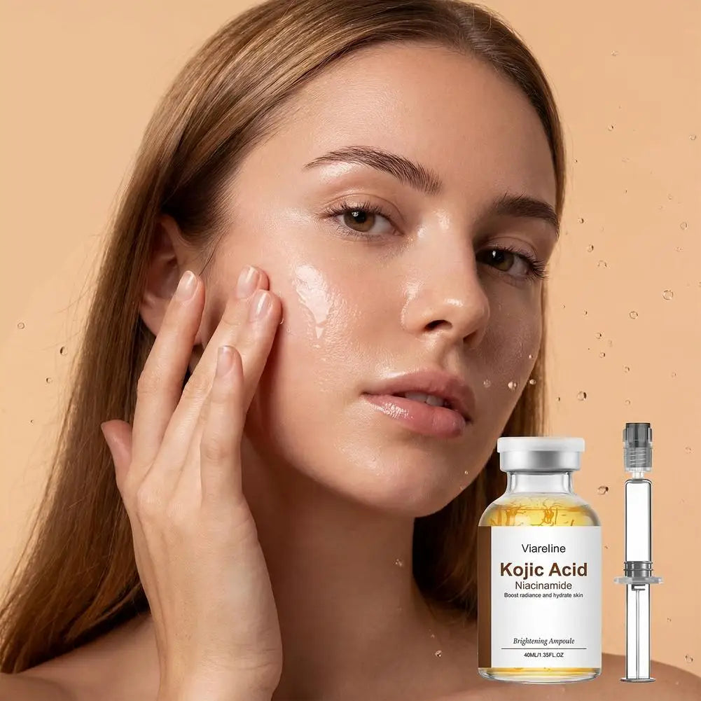 Kojic Acid Infused Face Ampoule Niacinamide Brightening Serum Deep Hydrating Moisturizing Nourishing Daily Glow Skin Care