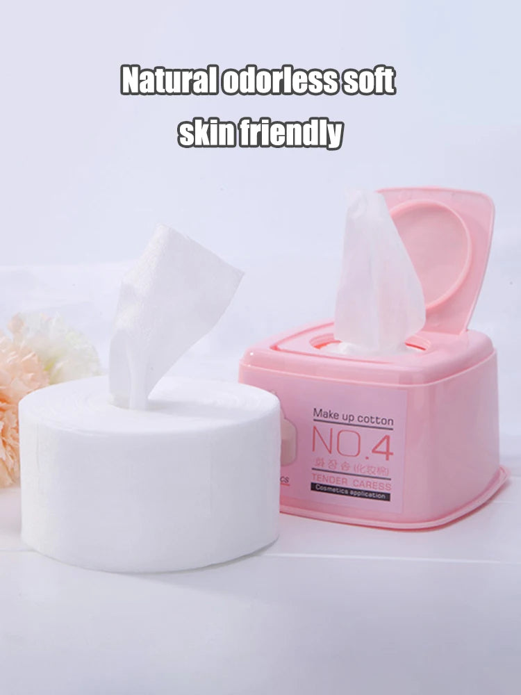 250 Disposable Face Towels – Cotton Soft Dry Wipes for Sensitive Skin & Makeup Removal