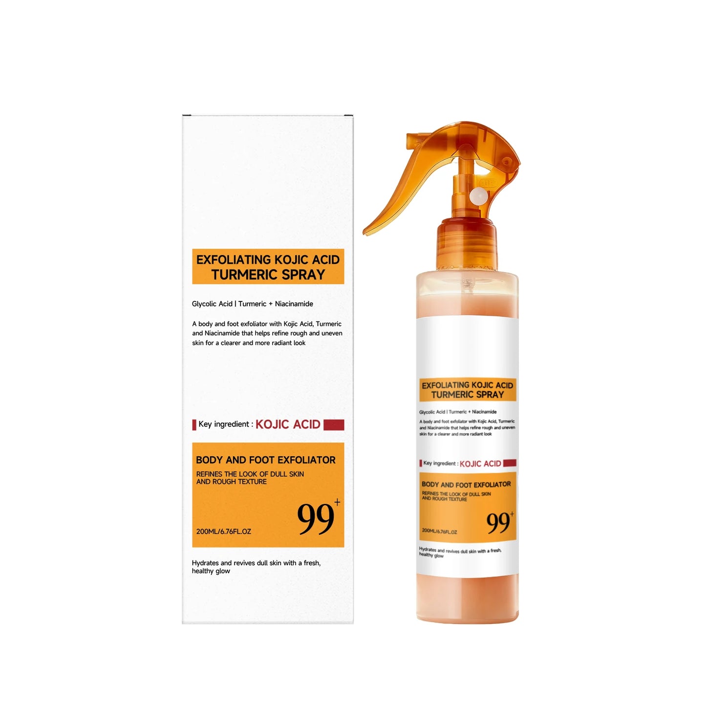 Kojic Acid Turmeric Spray and Essence Keratin Care Exfoliating Peeling Solution Nourishing Hydrating Skin Care Firmness Serum