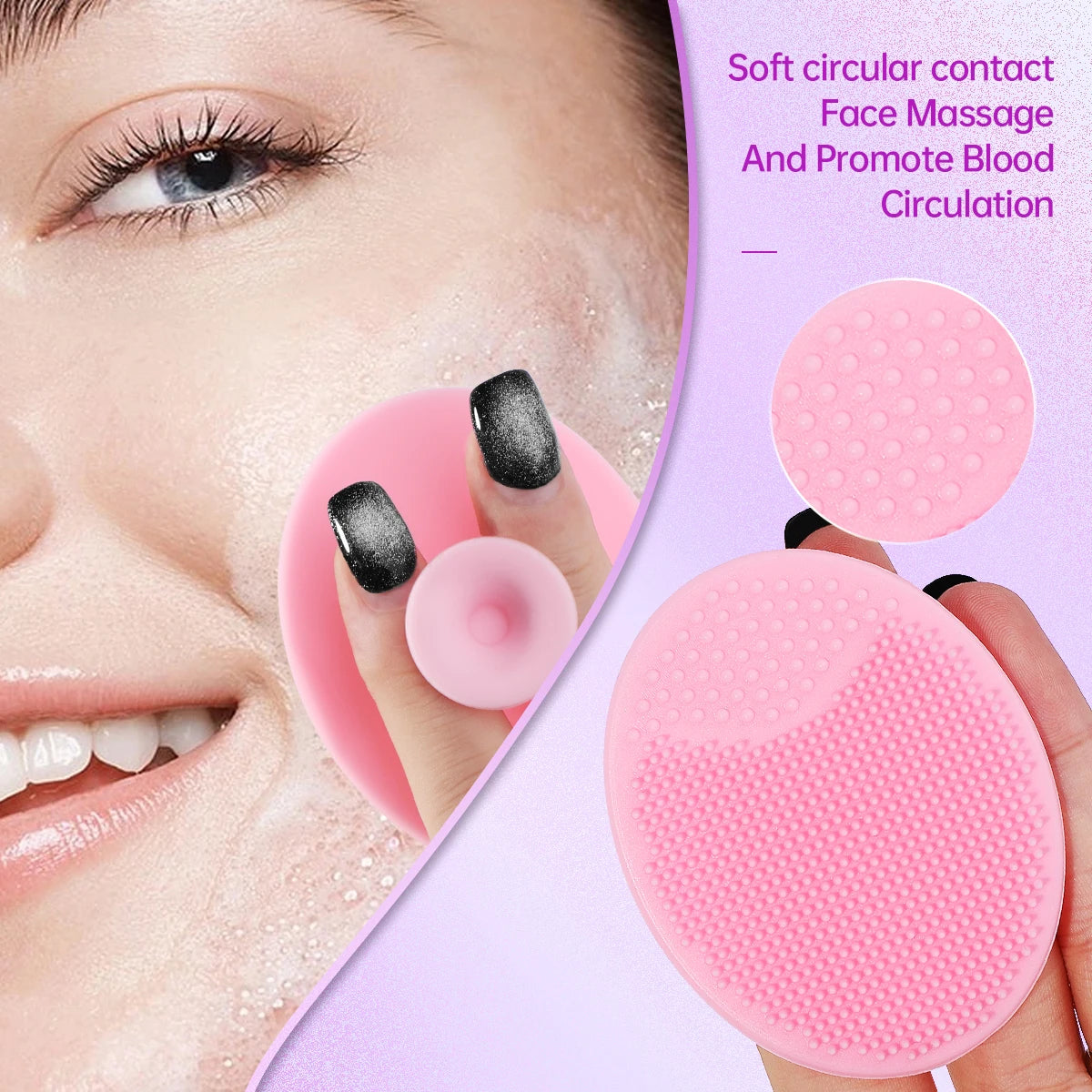 8-Piece Facial Spa Set – Silicone Brush, Hair Band & Gentle Exfoliating Tools