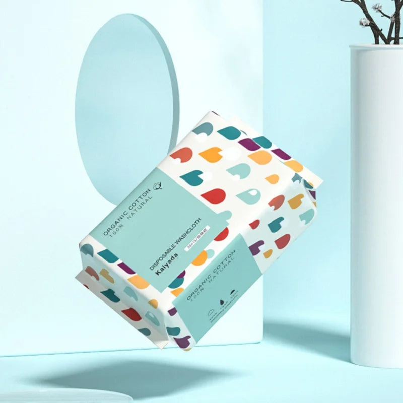 100PCS Disposable Cotton Face Towels | Thick Soft Cleansing Wipes for Makeup Removal & Skincare
