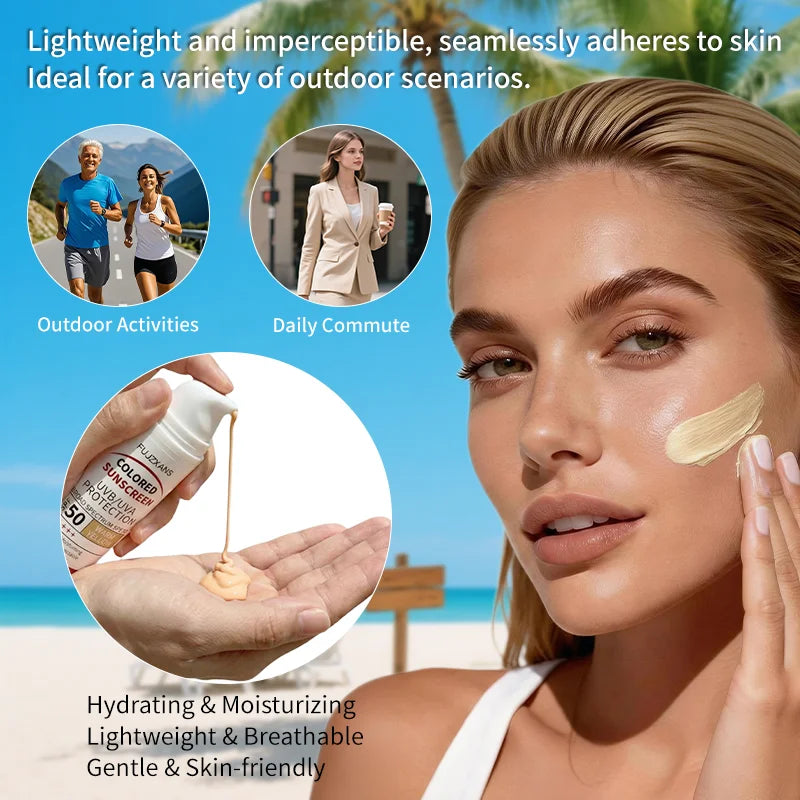 Instant Glass Skin Glow BB Cream With SPF 50, Natural Glow,Waterproof, Warm Yellow Tone That Adapts To Skin, Primer Function.