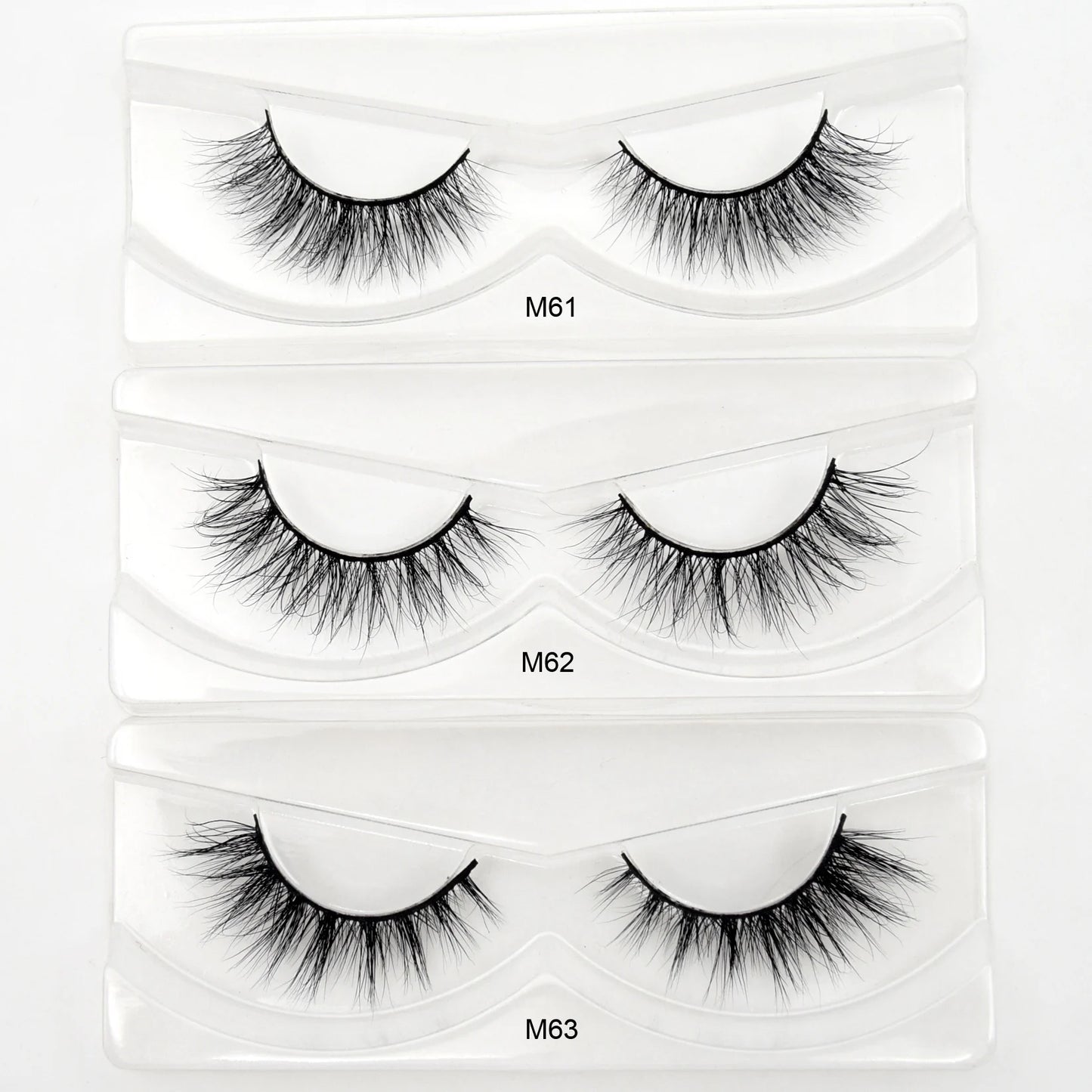 Visofree 30/40/100 Pairs 3D Mink Lashes With Tray No Box Handmade Full Strip Lashes Mink False Eyelashes Makeup eyelashes cilios