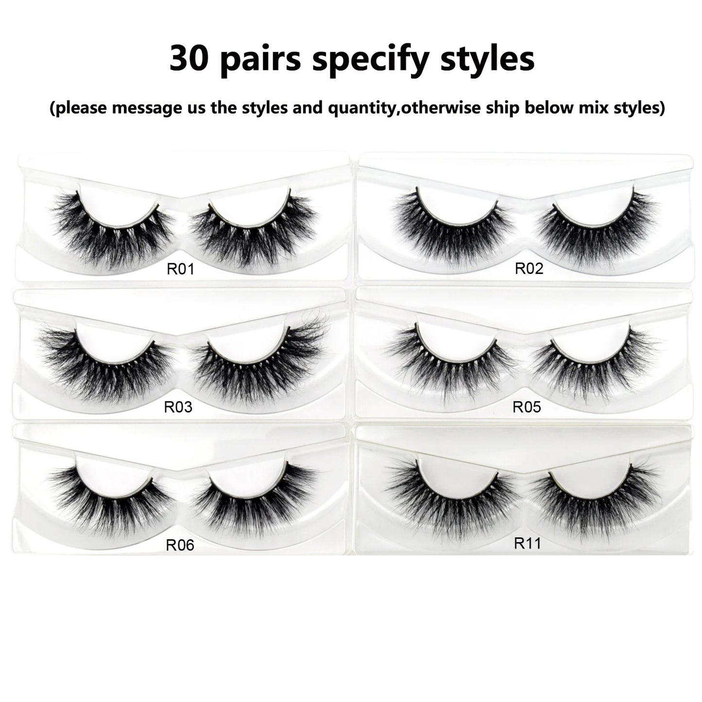 Visofree 30/40/100 Pairs 3D Mink Lashes With Tray No Box Handmade Full Strip Lashes Mink False Eyelashes Makeup eyelashes cilios
