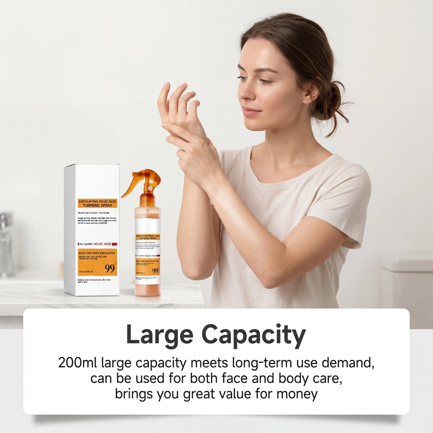 Kojic Acid Turmeric Spray and Essence Keratin Care Exfoliating Peeling Solution Nourishing Hydrating Skin Care Firmness Serum