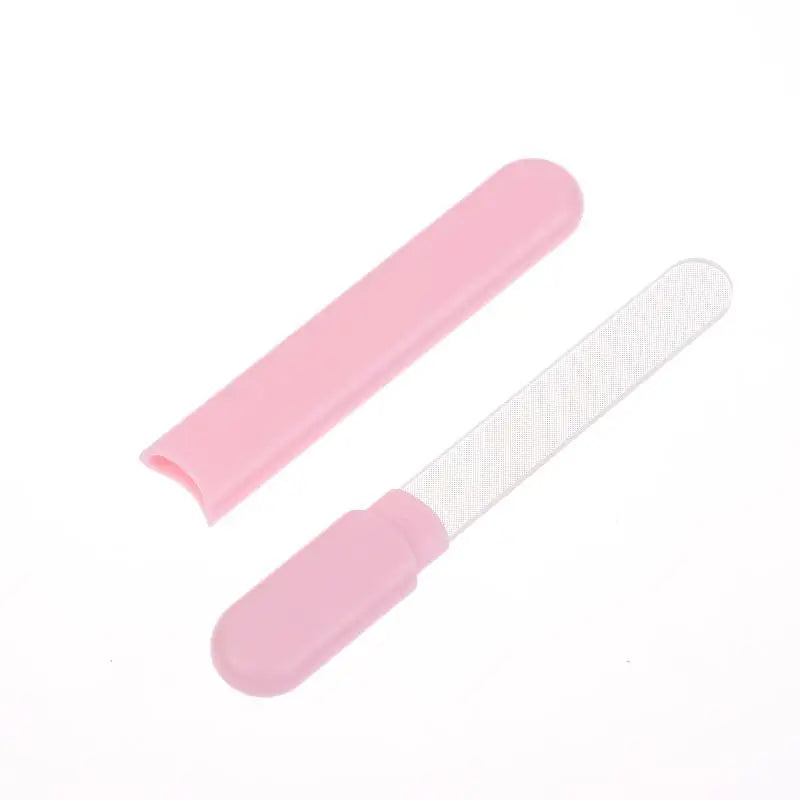 Glass Nail File With Case Crystal Diamond Salon Best Beauty Nail Buffer For Natural And Acrylic Nail