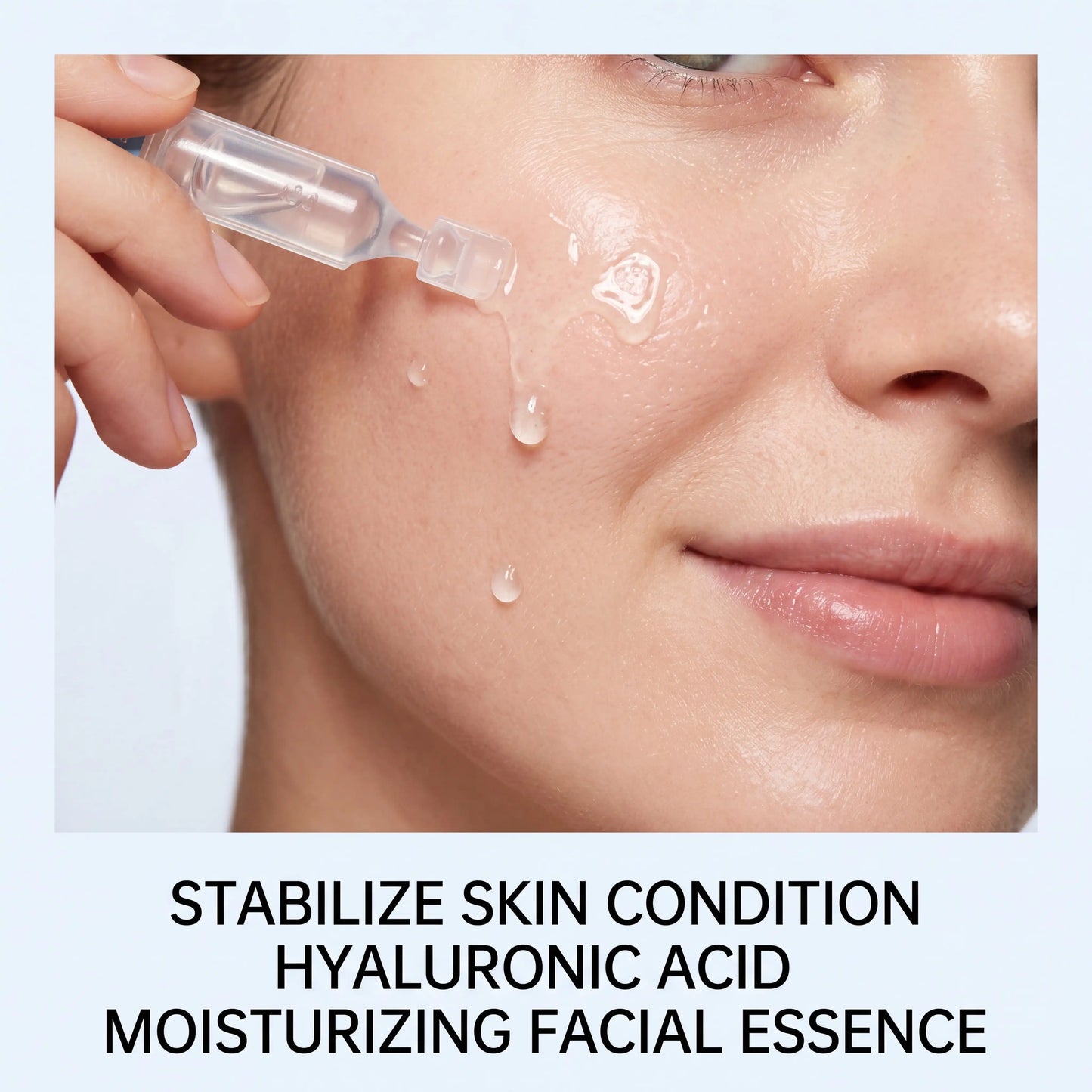 30PCS Hyaluronic Acid Single Use Ampoules Serum Deep Moisturizing Repairs Sensitive Skin Reduces Redness Daily Facial Skincare