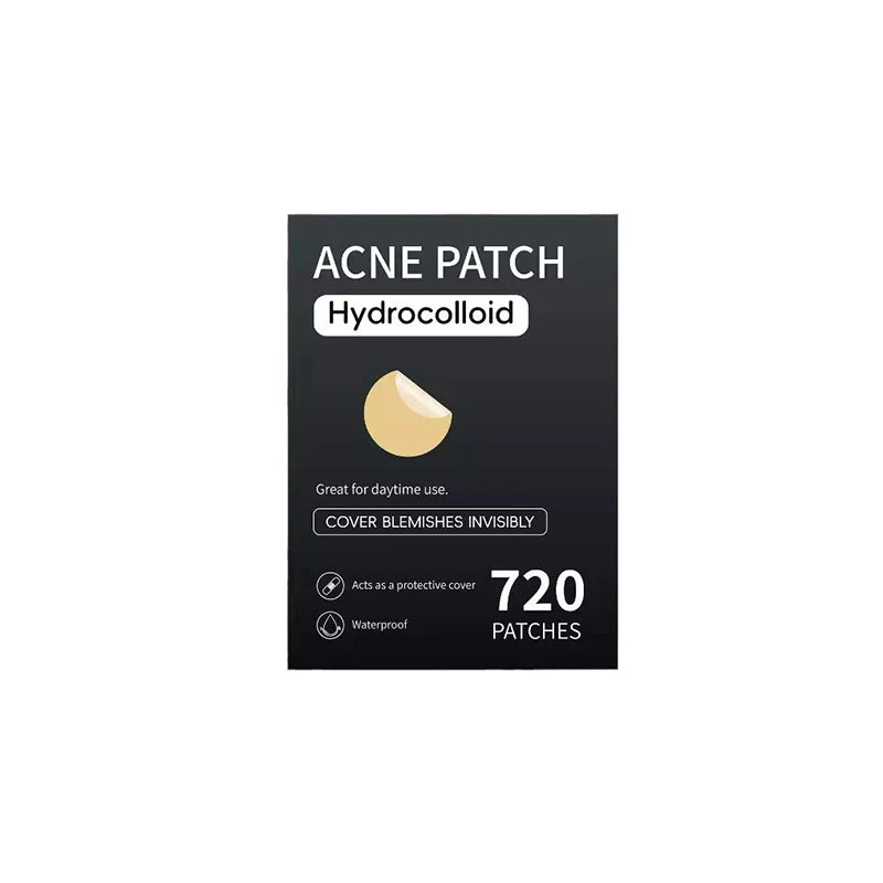720pcs Invisible Acne Pimple Patch – Hydrocolloid Spot Stickers for Fast Healing & Oil Absorption | Unisex Skincare