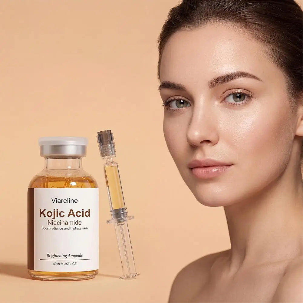 40ml Kojic Acid Nicotinamide Facial Care Essence Ampoule Serum Collagen Deeply Moisturizing Essence Brightens and Evens Skin